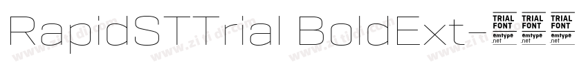 RapidSTTrial BoldExt字体转换